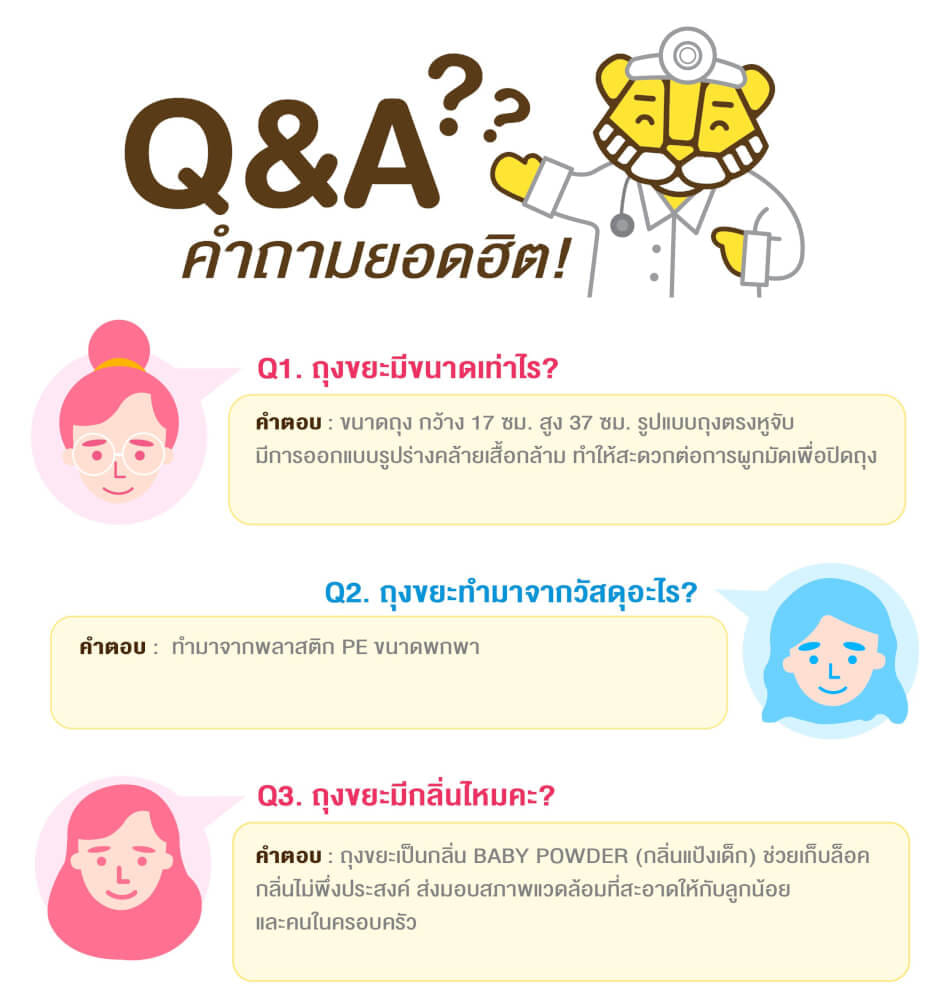 ถุงขยะเก็บผ้าอ้อมกลิ่นแป้งเด็ก BABY TATTOO 1 กล่อง